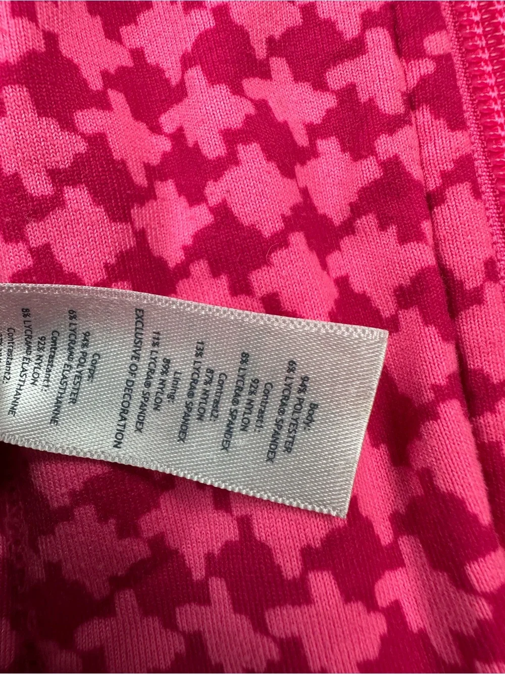Ivivva Girls Reversible Pink Houndstooth Reversible Full Zip Jacket Size 8